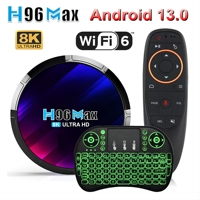 Android 13 Smart TV Box H96 MAX RK3528 4G 64G 32G Support 4K 8K BT 2.4/5G Wifi6 BT Google Voice Media Player Set Top Box TVBOX