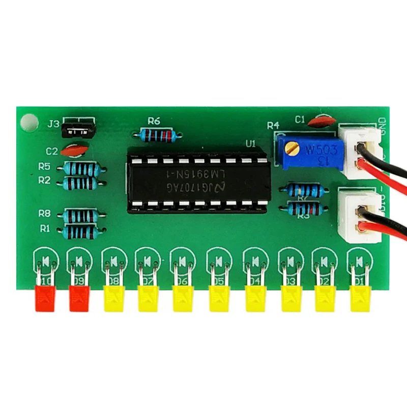 Kit de automontaje de indicador de nivel de Audio LM3915, Kit de bricolaje electrónico, 10 unidades