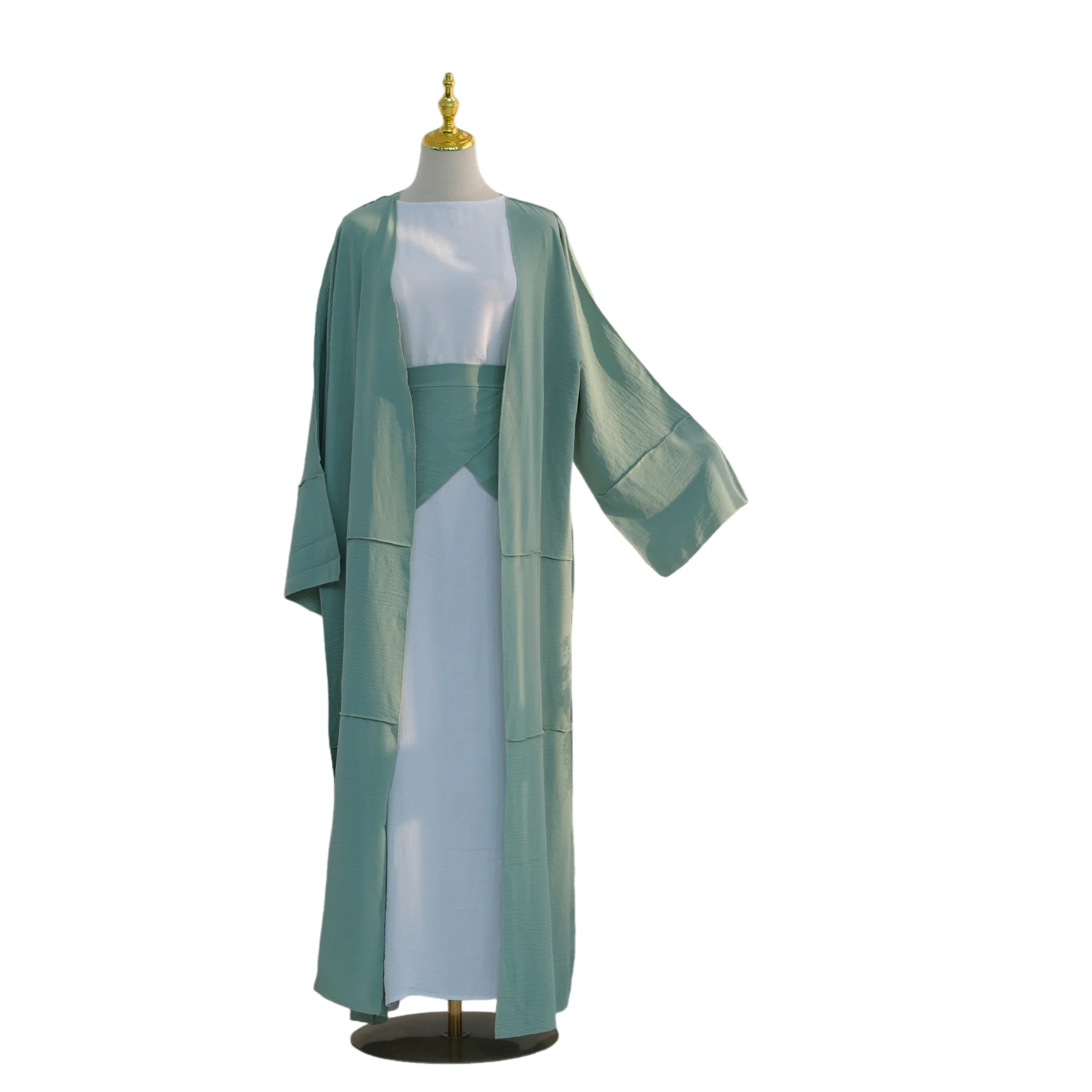 

Женское платье-абайя с длинными рукавами, кардиган-накидка, мусульманское праздничное платье-джалабия, абайи для Рамадана, марокканский кафтан, длинный арабский халат