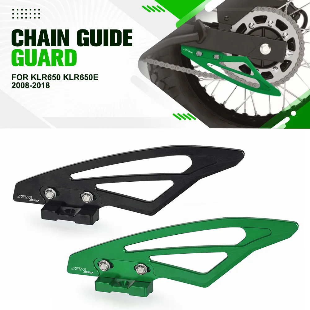 

For Kawasaki KLR650 KLR 650 E 2008 - 2012 2013 2014 2015 2016 2017 2018 Motorcycle Chain Guide Guard Protector Parts Accessories