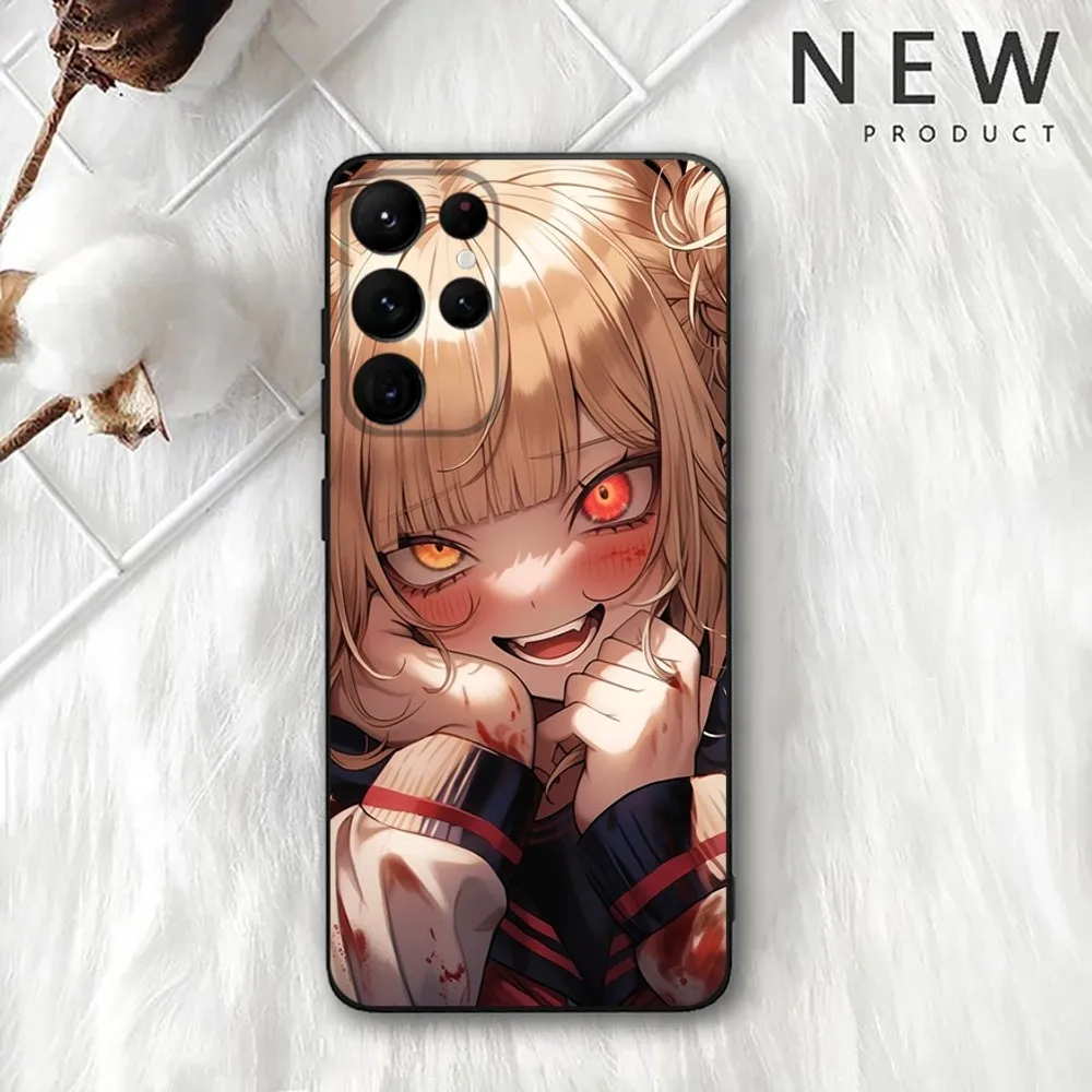 My Hero Academia Himiko Toga Etui na telefon do Samsung Galaxy A20, A21s, A22, A31, A32, A52, A53, A72, 73, A80, A91 Miękki czarny pokrowiec