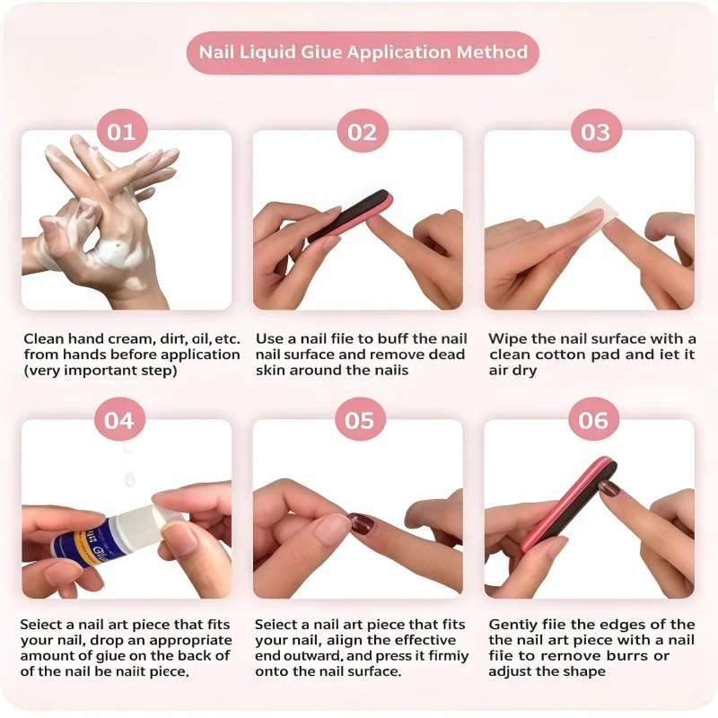 10 uñas postizas minimalistas dulces con degradado jelly en polvo, forma de cuchillo, transparentes nude con brillantina 6
