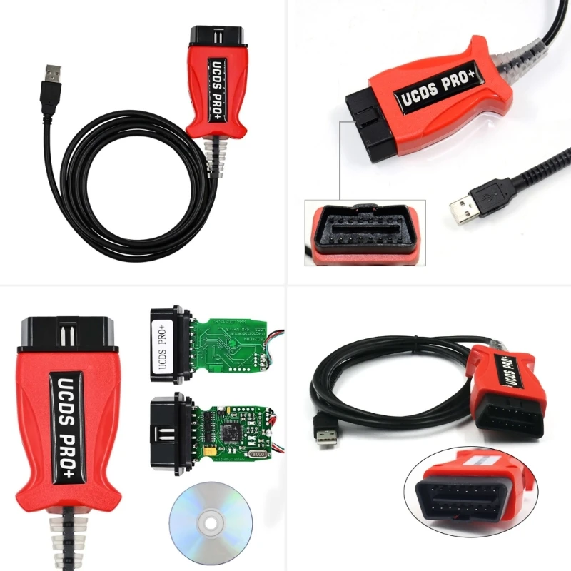 V1.27.001 UCDS Pro Diagnostic Cable Service Connector With 35 Tokens Auto OBD2 Scanner Cable Car Repair Tool Accessories
