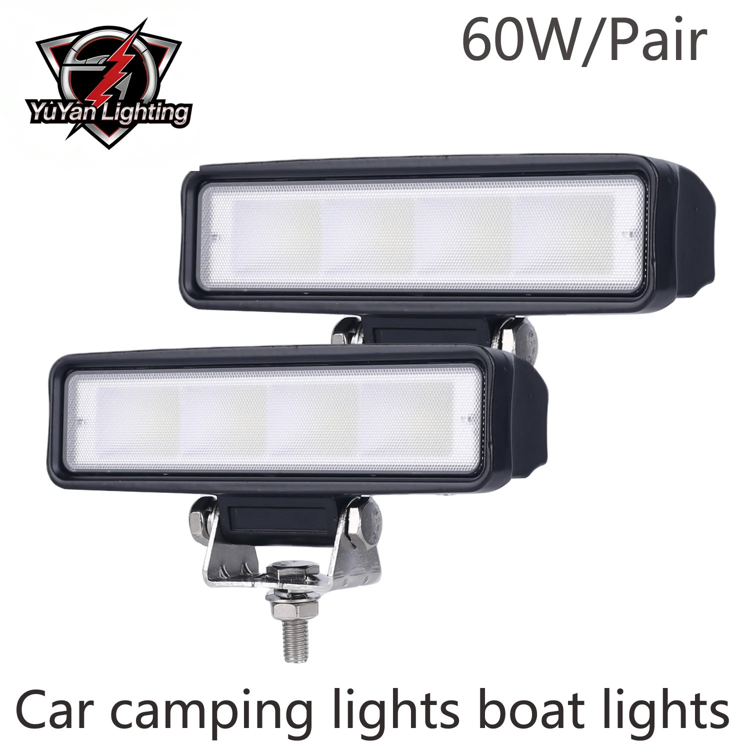 Barra de Luces LED Yuyan de 6 Pulgadas, Luces de Trabajo, Faros Antiniebla Blancos para Camiones Todoterreno, Tractores, Vehículos 4x4, SUV, Barcos, Carritos de Golf, 12V 24V
