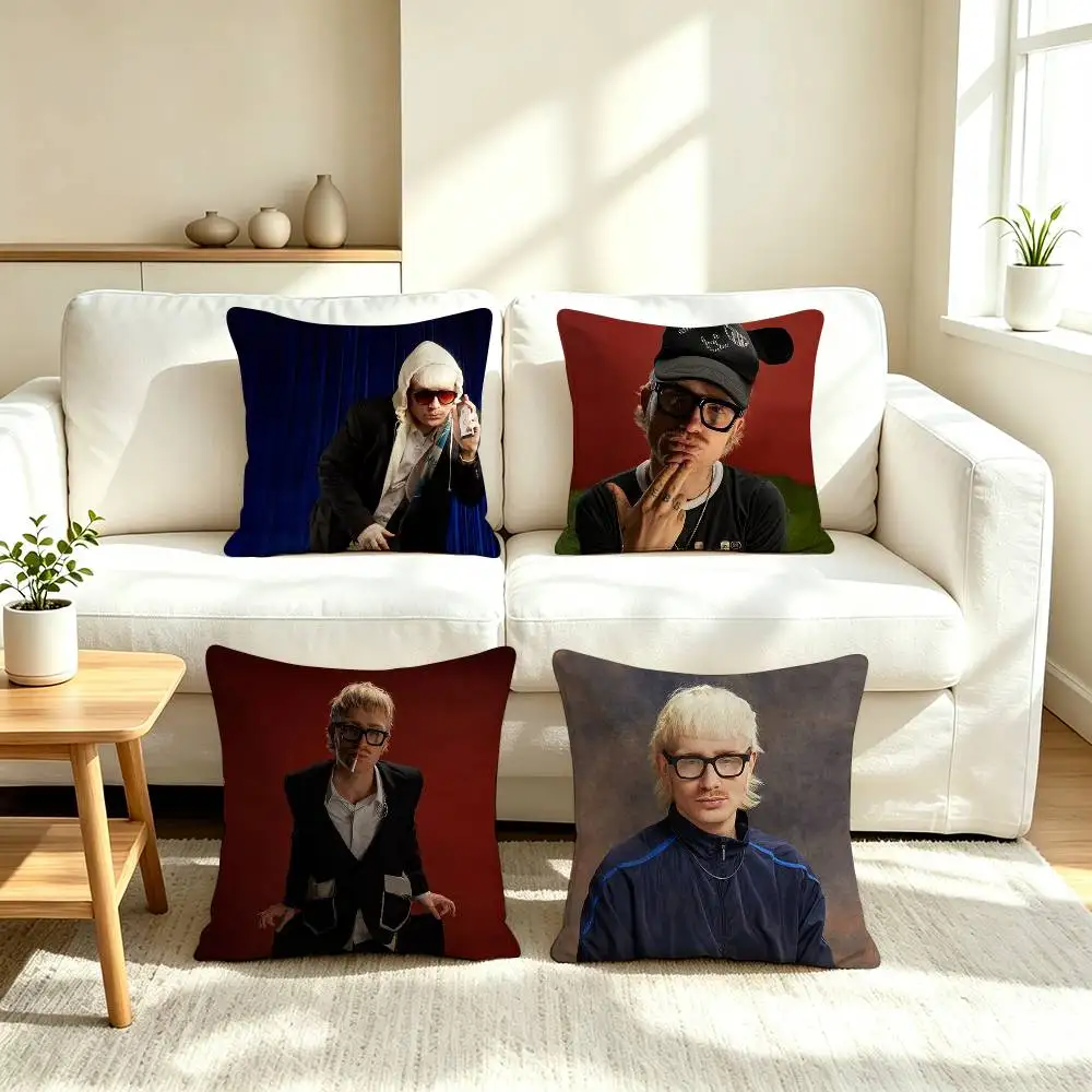 J-Joost Klein Dutch Rapper  Pillow Case Square Double-Sided Sofa Cushion Cover Bedroom Bedside Pillow