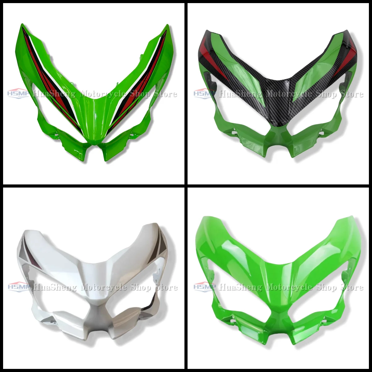 

Front Headlight Fairing, Cowl, Cover, Body Plastic Shell & Nose Panel for Kawasaki Ninja 400 (2018-2023)