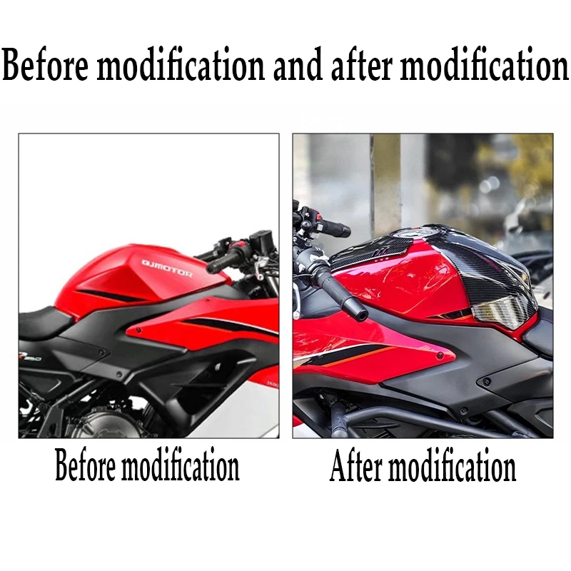FoR QJMOTOR Sai 350 2021 Motorcycle Enlarged Fuel Tank Protective Cover Modified Fuel Tank Guard