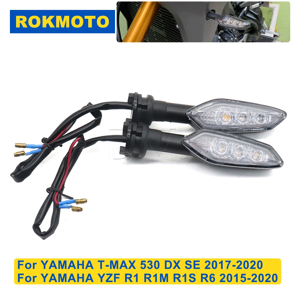 Motorcycle Accessories Rear Turn Signals Light Indicators For YAMAHA T-MAX 530 DX SX YZF R1 R1M R1S R6 2015-2020