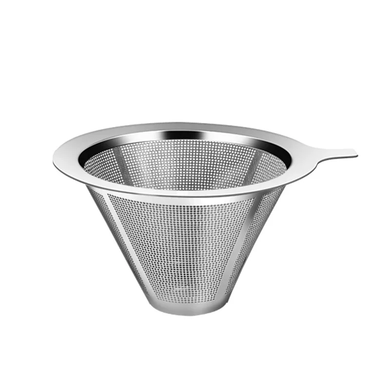 Reusable Double Layer 304 Stainless Steel Coffee Filter 300/800 Mesh Ultra-fine Coffee Tea Strainer Coffee Accessories