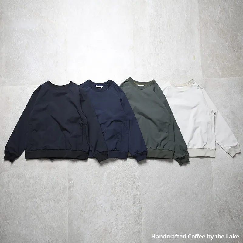 Loose Fit round Neck Sweatshirt Unisex Breathable Quick Dry Spring Autumn Dry Mountain System Japanese Style Comfortable Hoodie