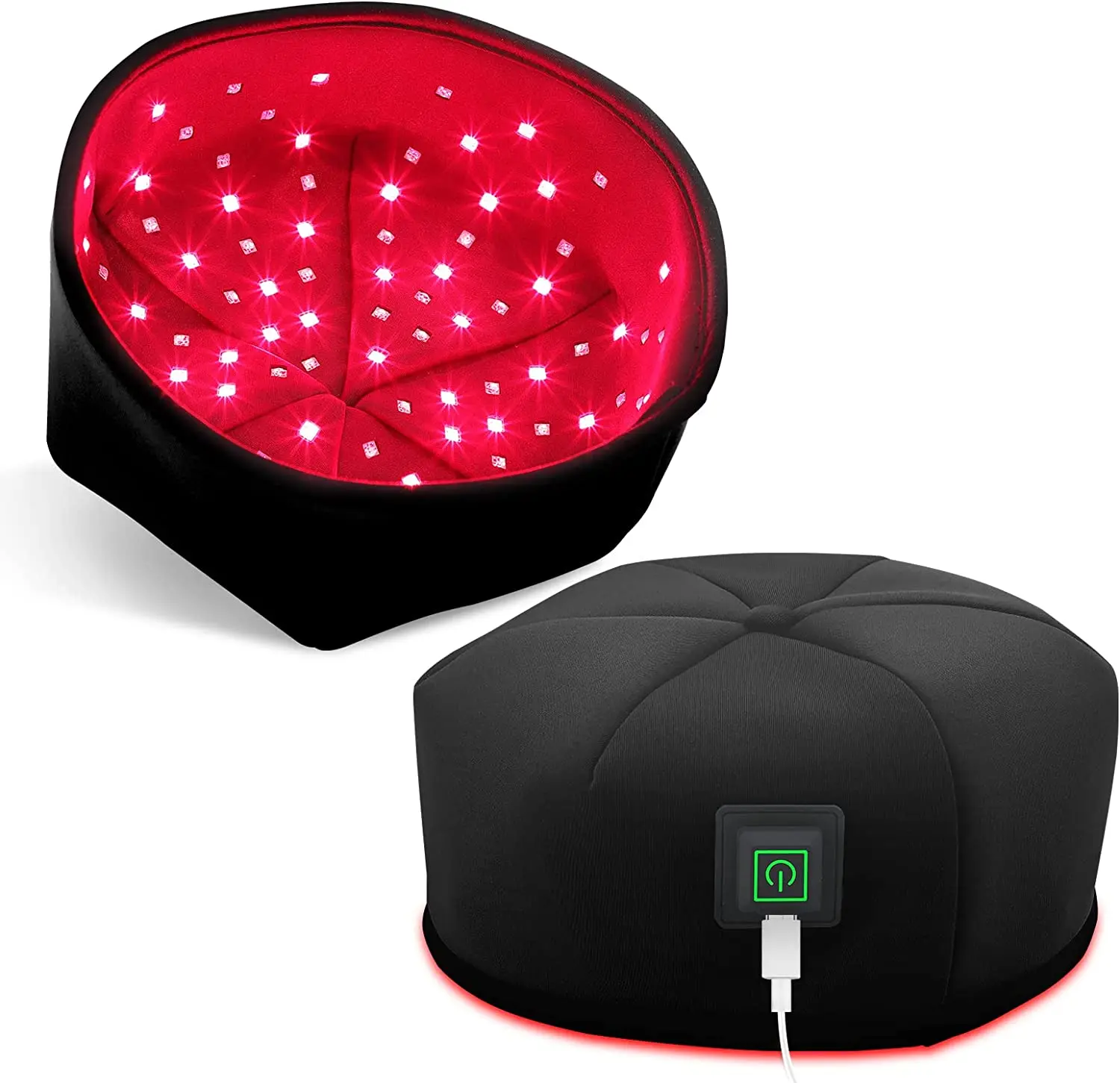 Hair Growth Cap,850nm  LED Red Light  Hat ,Care Scalp Relieve Head Pain Hair Regrowth Treatment Machine Scalp Relax Massager