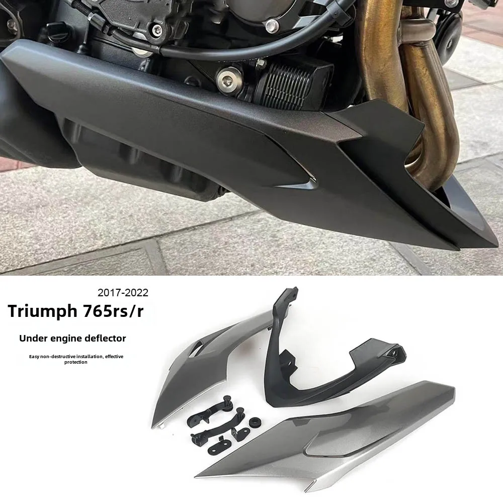 Suitable for Triumph Tiger765RS/R modified engine protection plate chassis lower shroud, spoiler cover accessories