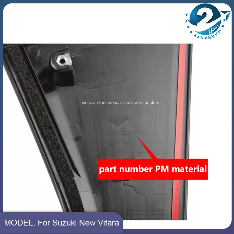 New Genuine OEM Parts Auto Rear Door Pillar Trim For Suzuki New Vitara 2016 2017 2018 2019 2020