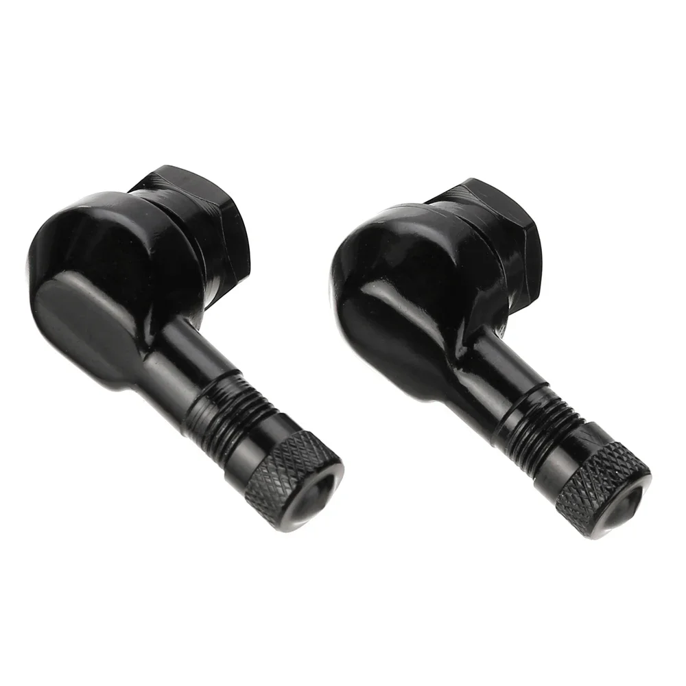 2Pcs 90 Degree CNC Motorcycle Tire Valve Stems -Universal Motorcycle Aluminum Wheels Tire NCY Leak-proof TWPO Valve Caps