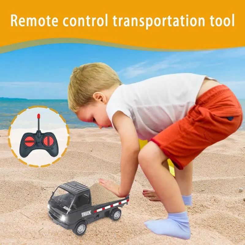 Auto giocattolo telecomandata 1:16 RC Auto elettrica Pickup giocattoli con luci di simulazione a LED Veicoli da costruzione realistici Drift Auto