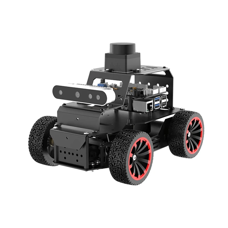 4WD Ackerman RC Robot Car Chassis with Depth Camera for Raspberry Pi Programmable Robot Kit Support SLAM and Autonomous Driving