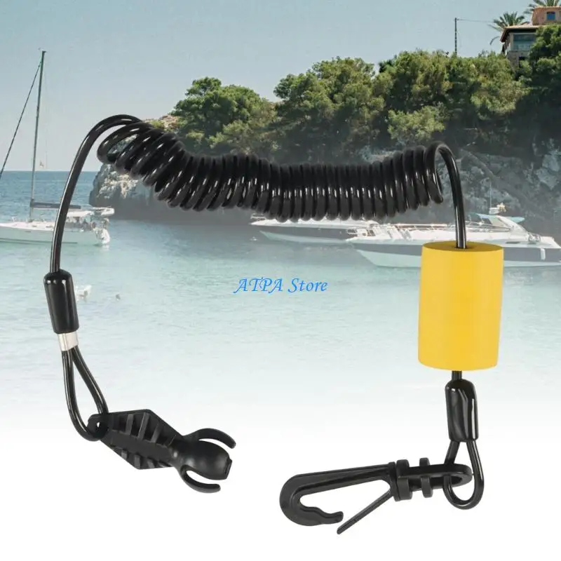 

U13C Marine Grade Safety Tether Floating Keychain Anti Theft Safety Lanyard Cord & Clip, 278002843, 278003410