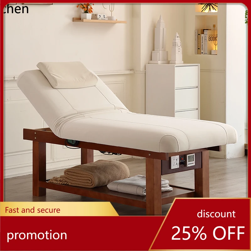 CZ  Solid Wood Electric Beauty Bed Beauty Salon Special Massage Bed Eyelash Extension Simple