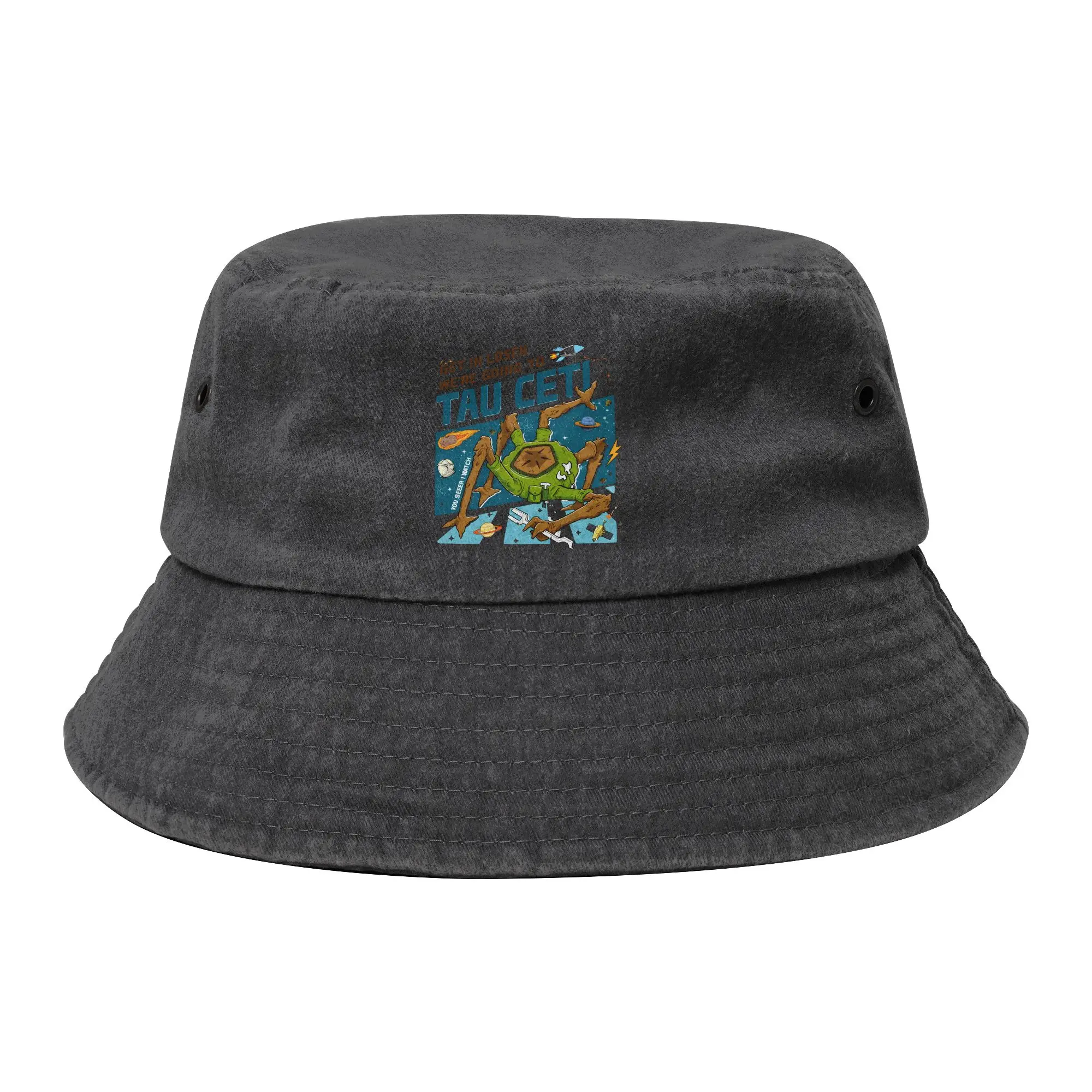 Rocky Amaze Project Hail Mary Bucket Hat Women Distressed Denim Fishing Fisherman Hat Hot Getaway Headwear Boonie Hat