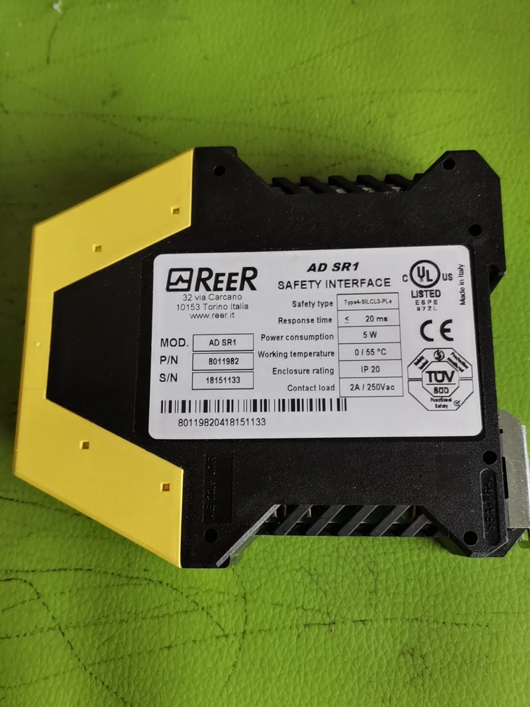 AD SR1 Italy REER Rio safety relay AD SR1 new belt, high quality