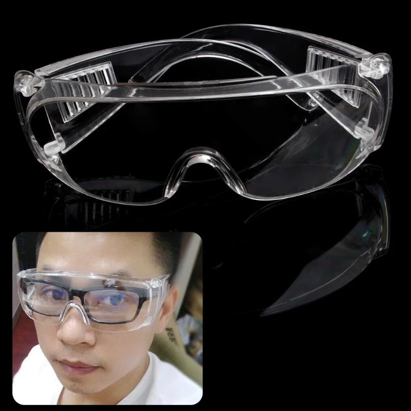 Over Eyeglasses Safety Glasses Eye Protective Glasses Transparent for Outdoor