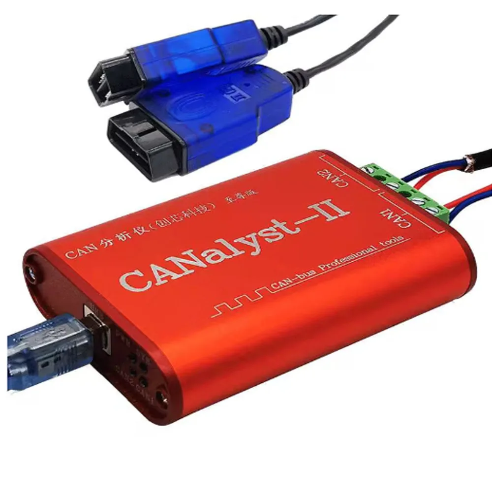 USB to CAN Adapter CAN Analyzer Support CANOpen J1939 DeviceNet Protocol USBCAN‑2 CAN Bus Debugger Data Acquisition Tool for Car