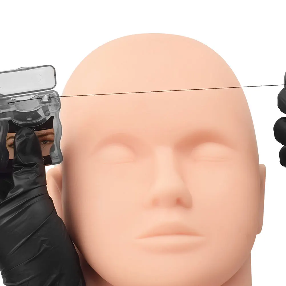 Kit de cartographie des sourcils de 30 mètres, règle à sourcils réutilisable avec ficelle pour le tatouage, outil de mesure des sourcils, peau sensible et sûre, 1 pièce