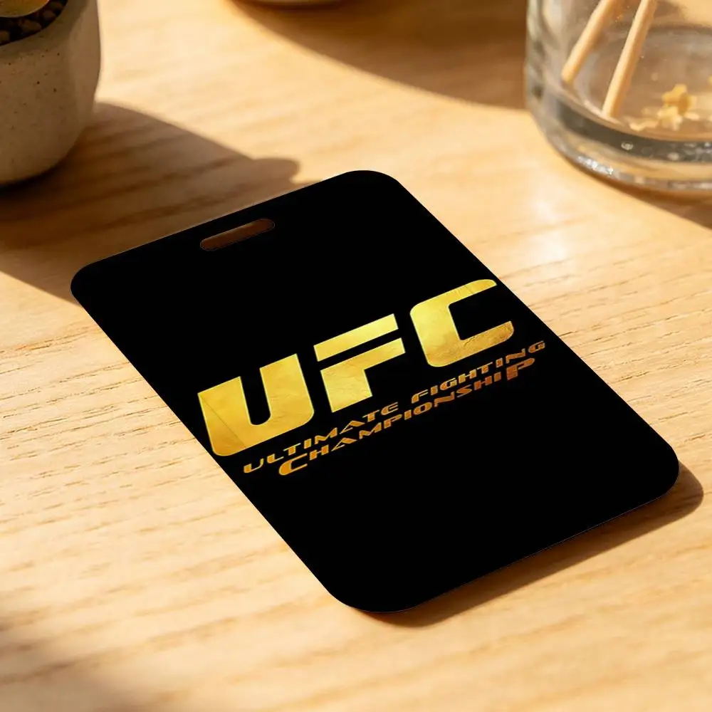 U-UFC Logo ID Badge Holder With Lanyard Neck Strap For Office School Name Card Credentials Case - view 5