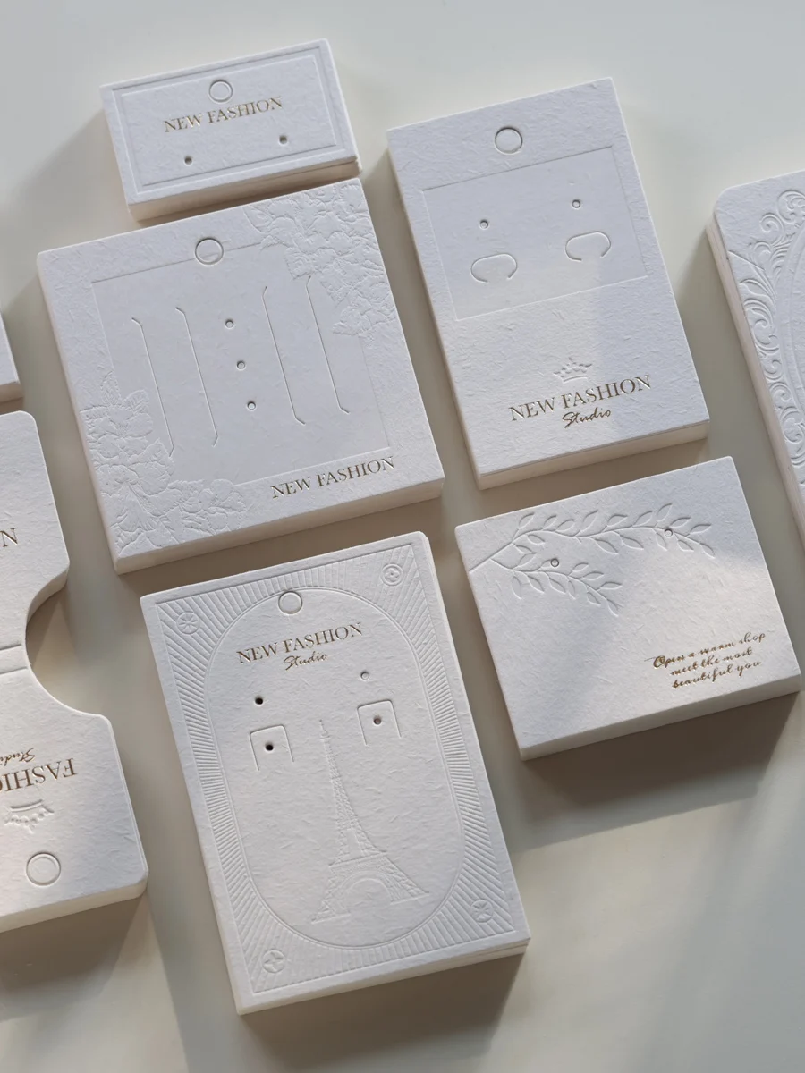 Customized Enviromental Protection Cardboard for Jewelry Accessories Holder Tags Necklace Earrings Hair Clip Display Card 1
