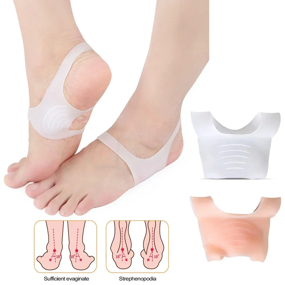 Silicone Arch Support Orthopedic Insoles Foot Pads for Plantar Fasciitis Foot Valgus Varus Corrector Pain Relief Foot Care Tool