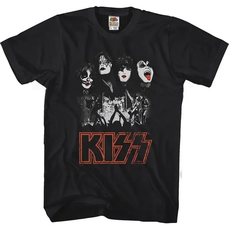 Kiss Band T Shirt Men Women Fashion T-shirt Cotton Tshirt Kisss Tops Tees Men's Clothing Music Rock Camisetas Hombre Tops