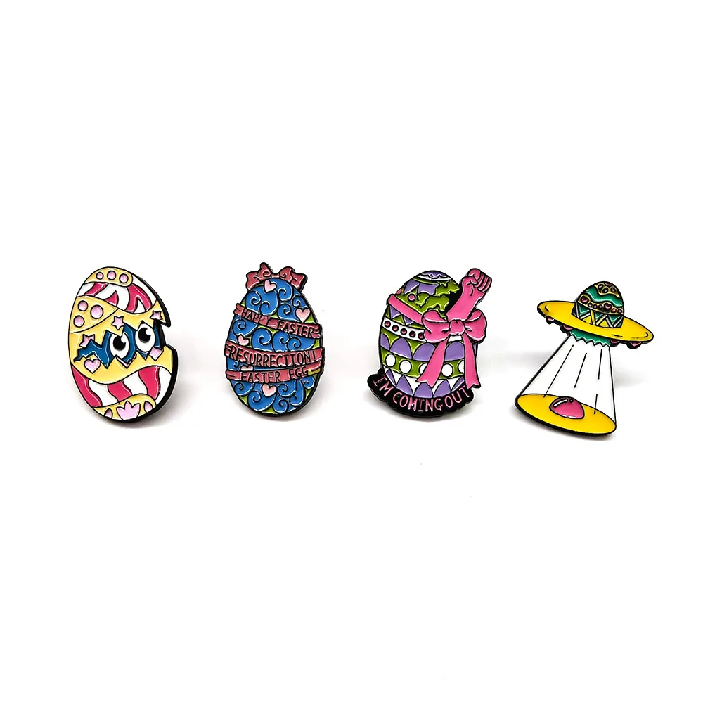

Cartoon little dinosaur egg cute brooches, creative animal series alloy badges, clothing accessories, pins as gifts
