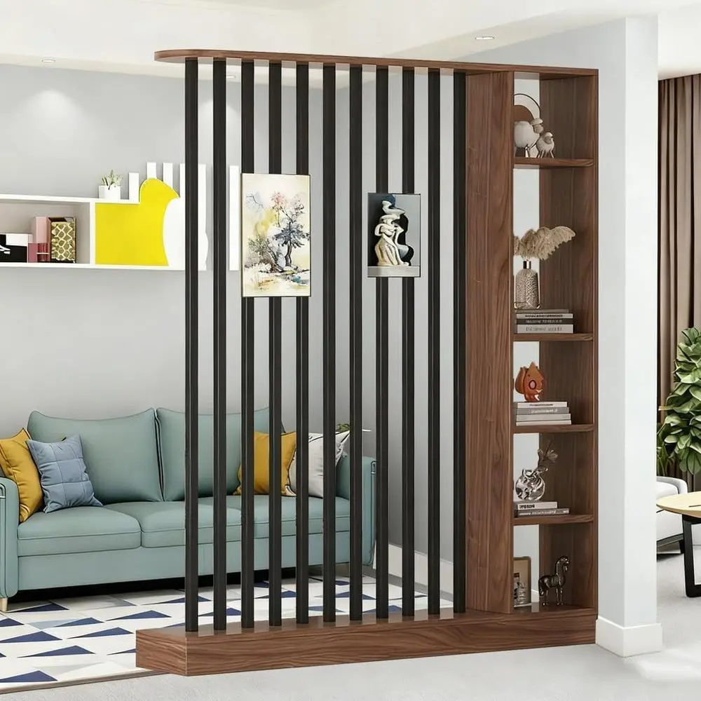 

Sn Column loor to Ceiling Entrance Hall Partition Sn Column loor to Ceiling Wall Room Dividers with Storage Shel reestanding Roo