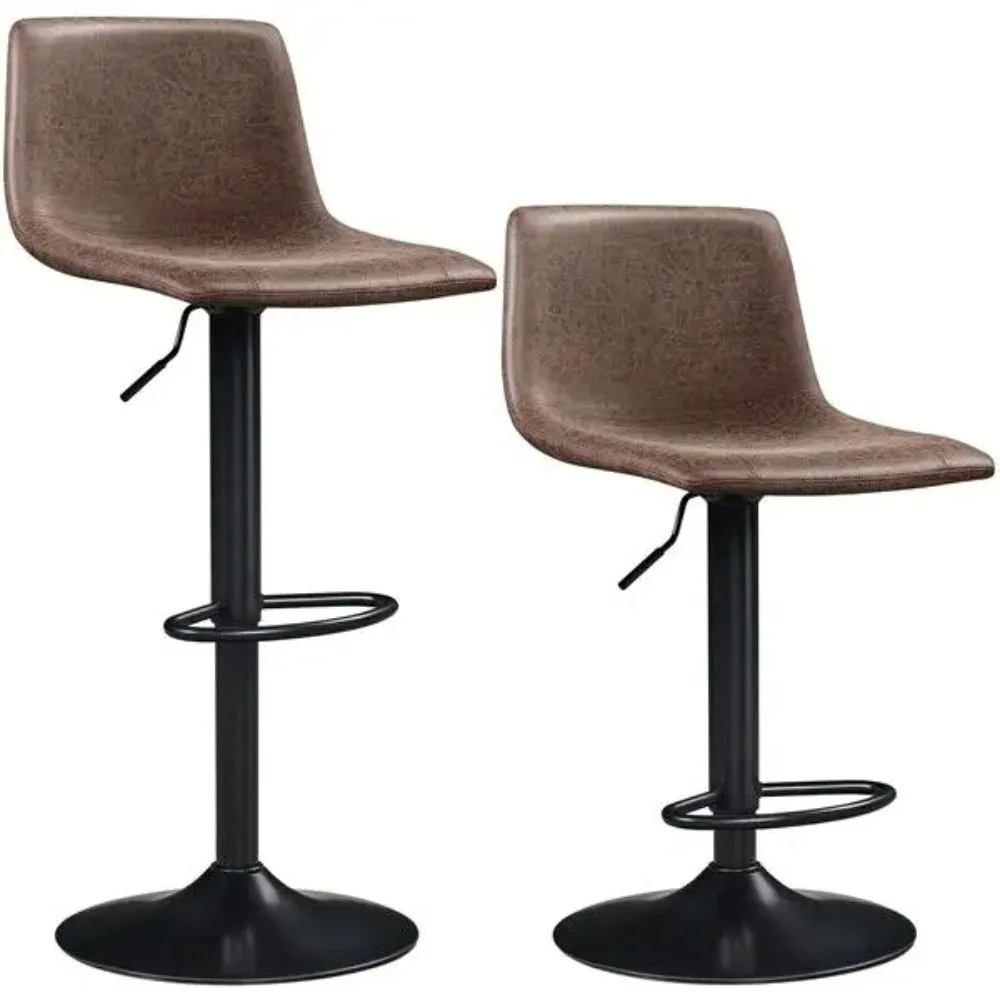 Swivel Bar Stools Set of 2 for Kitchen Counter Adjustable Height Bar Chair Stool
