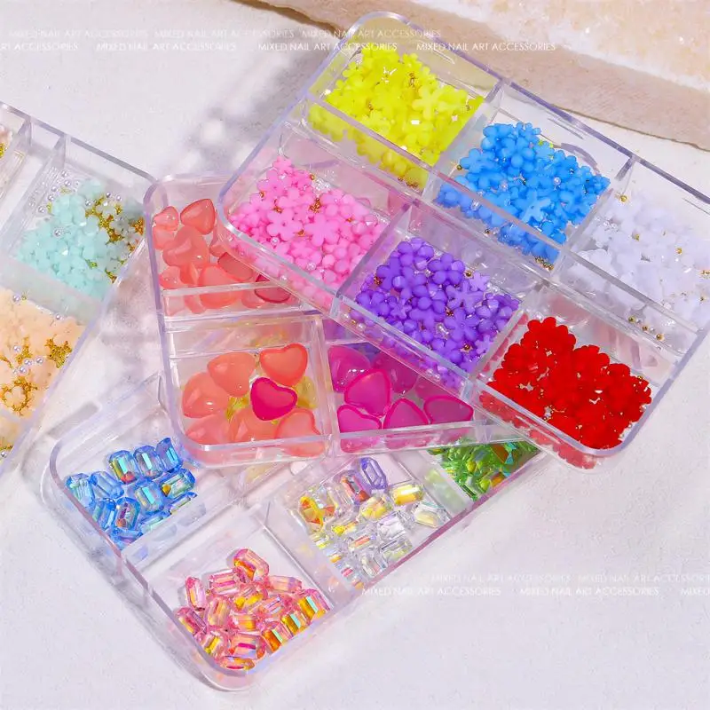 صناديق على شكل قلب حزمة مختلطة مذهلة تغيير لون الزهور ثلاثية الأبعاد تأثير متغير اللون المجسم فريد ثلاثية الأبعاد كاميليا العصرية H