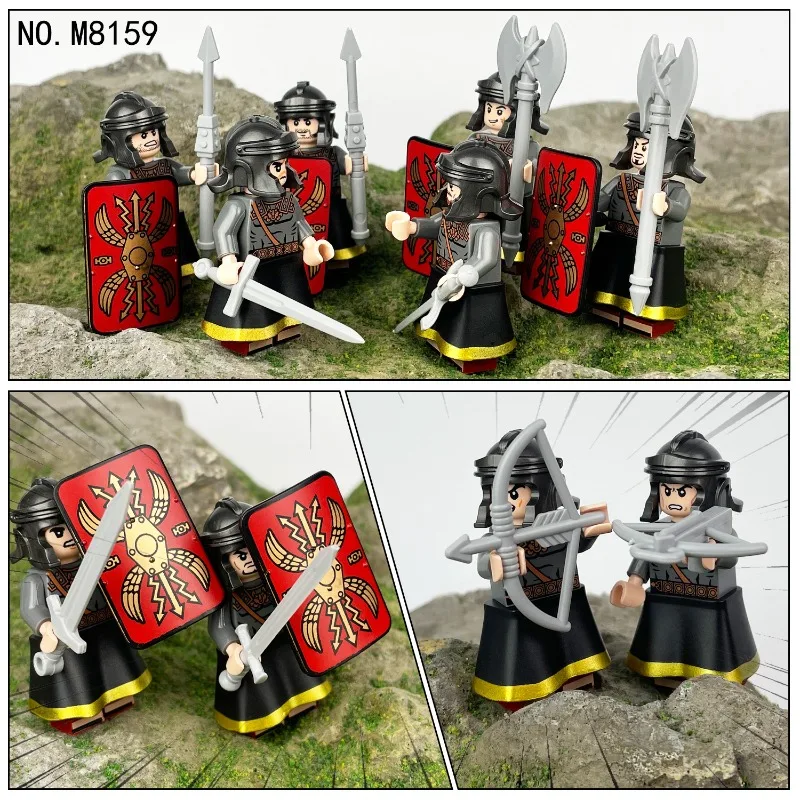 

Миниатюрный щит римского воинского корпуса M8159, детский конструктор Meigao из мелких деталей, оптовая трансграничная продажа