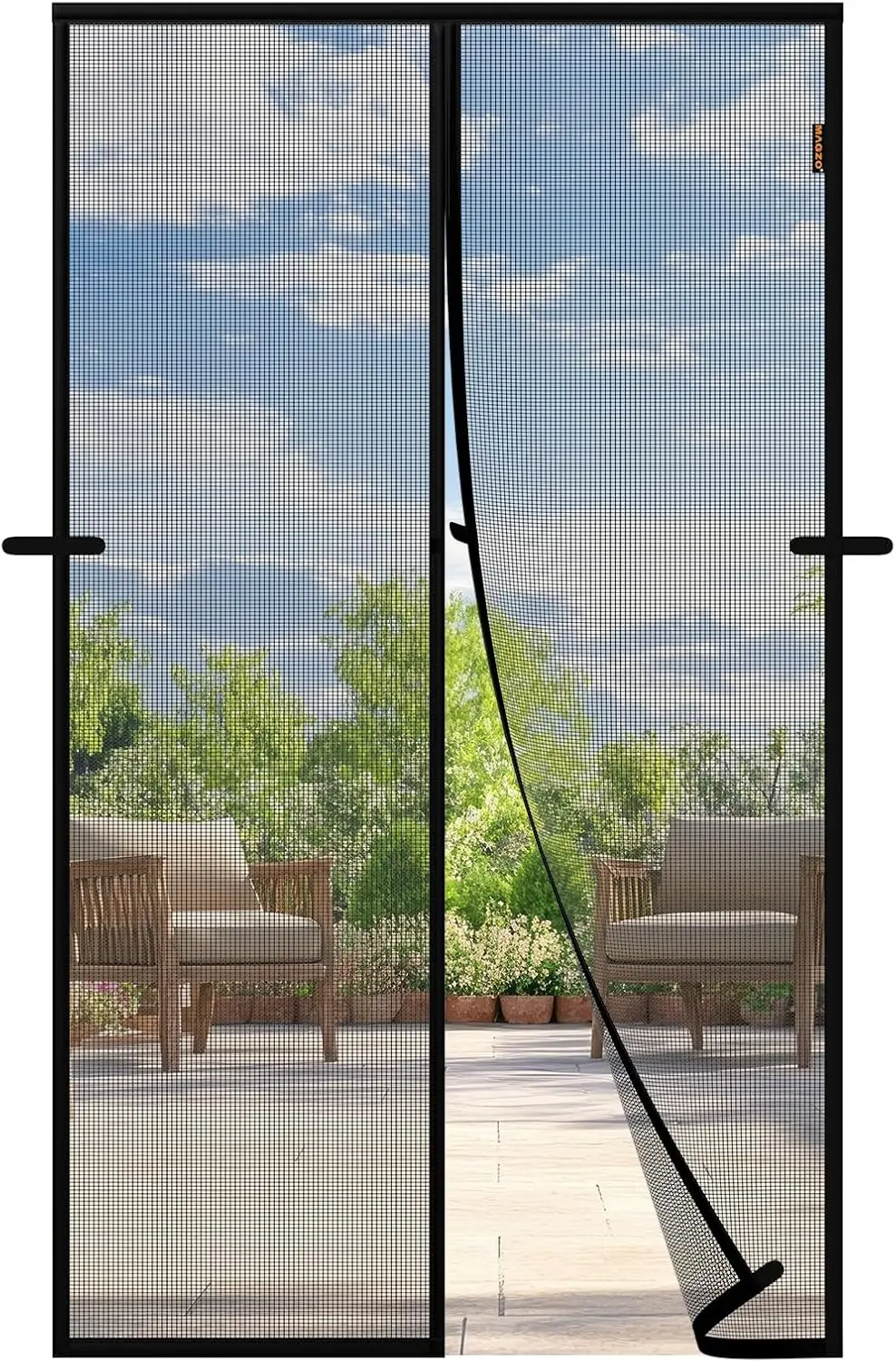 

Magnetic Screen Door, Fits Door Size 36'' x 80'', Scratch-Proof Polyester, Classic Middle-Opening, Keep Annoying Creatures Ou
