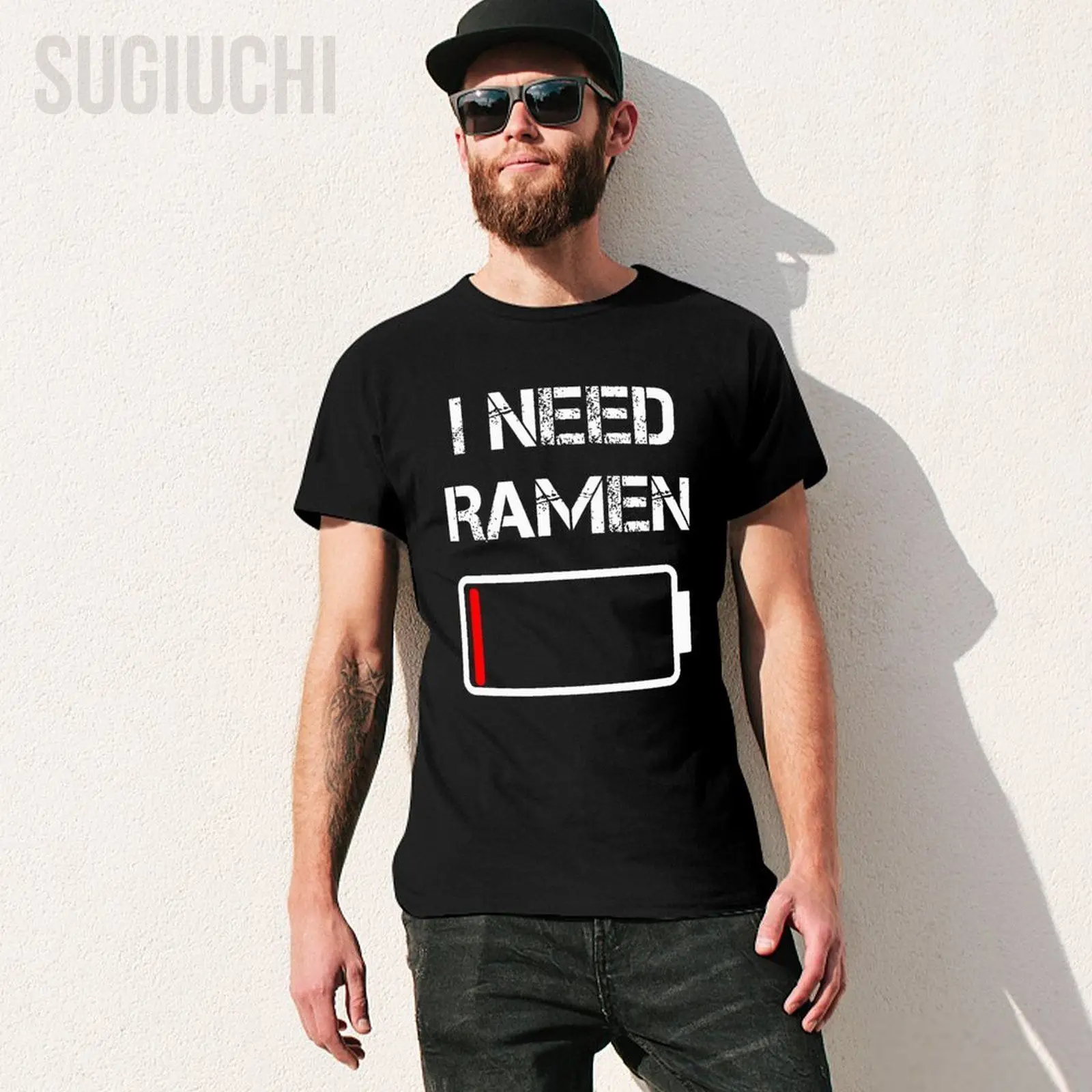 Men I Need Ramen  Japan Anime  Funny Noodle Love Ramen Tshirt Tees T Shirts Women Boys 100% Cotton Short T-Shirt