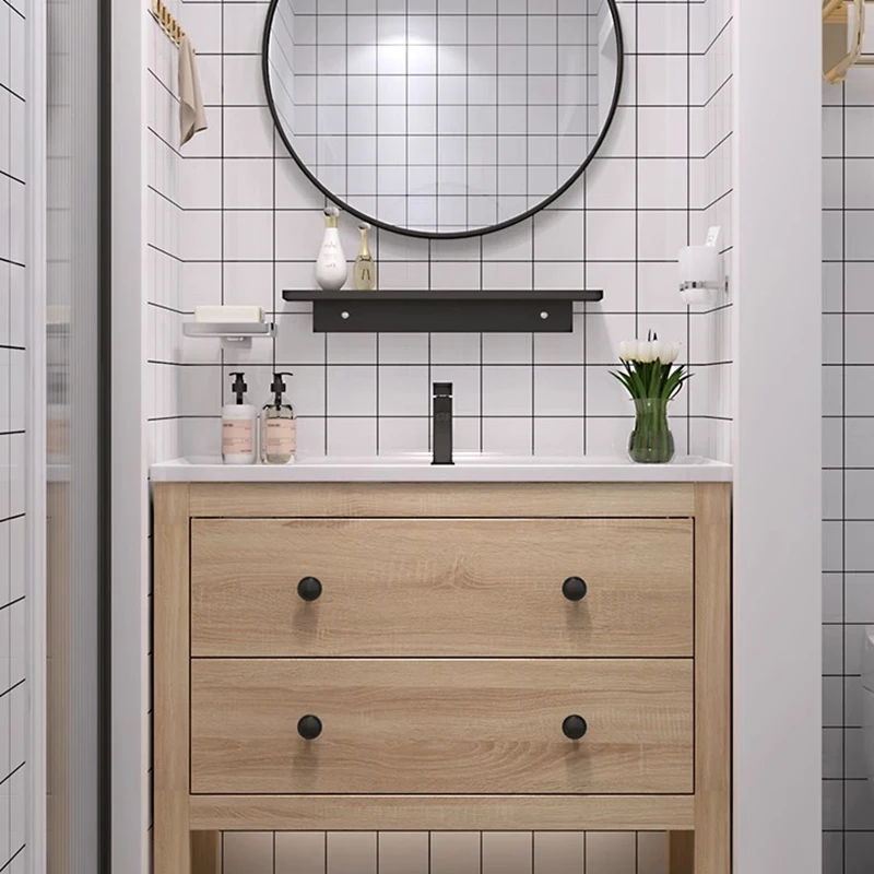 خزانة المرحاض الصينية العطور مرآة الحائط المنظم الطابق خزانة خشبية زينة العناية بالبشرة Gabinete أثاث المنزل #6