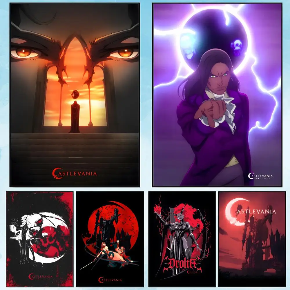 

C-Castlevania S-Season Anime Game Painting Calligraphy HD Waterproof Canvas poster Art: Aesthetic Wall Decor Home,Bar & More