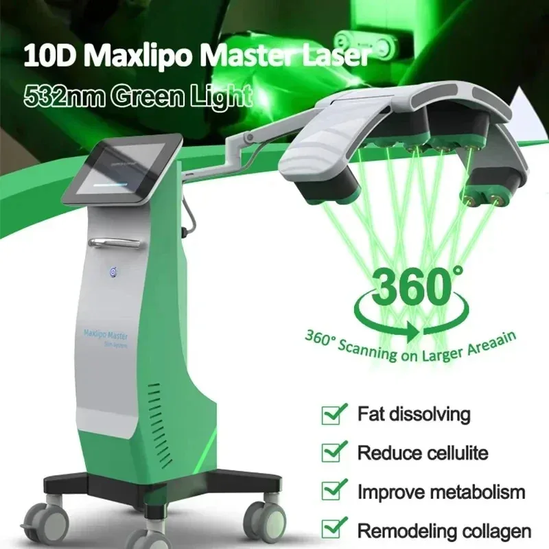 2026 532nm green 635nm red light painless 10d cold lipoleser baeuty equipment for weight loss With the 532nm