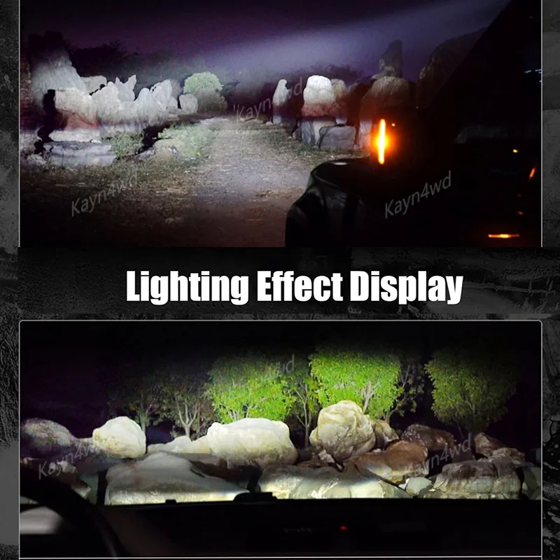 Off Road 4x4 Exterior Aceessories Roof Lights Top LED Light Bar Spotlights Fits For 2018-2025 Jeep Wrangler JL with 4 LED DRL - view 5