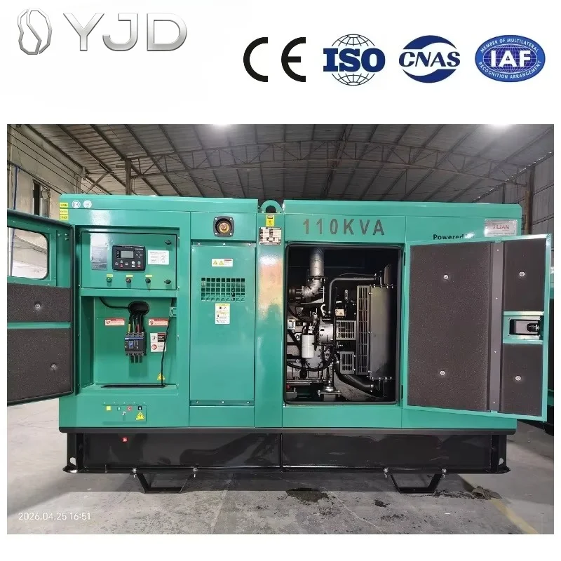 Emergency Power Plant 110KVA 125KVA 150KVA 200KVA 88KW 100KW 120KW 160KW 50Hz 400/230V Standby Diesel Generators China Sale