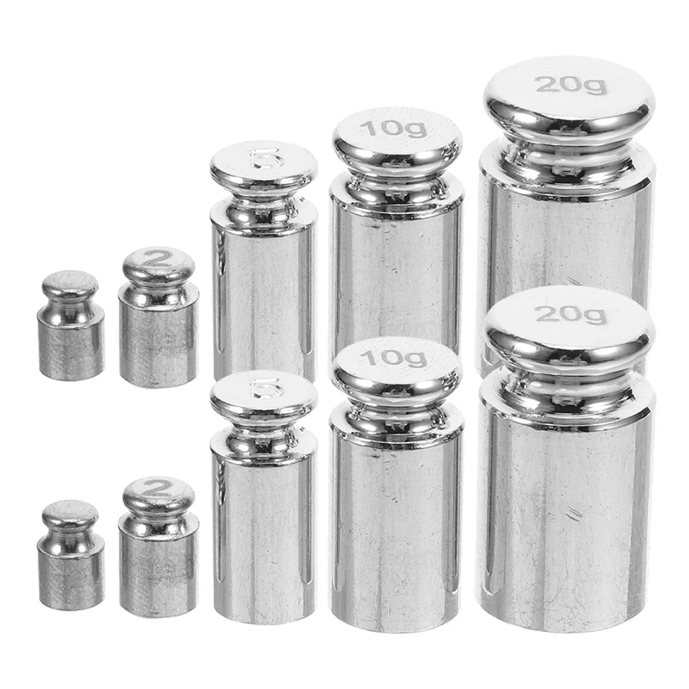 

10Pcs Calibration Weight Set Steel Precision Balance Weights for Lab Jewelry Digital Scale Calibration Weight Balance Scale