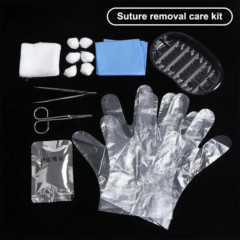1 Set Debridement-Naht-Desinfektions-Wundpflege-Werkzeugset NEU Steriles Einweg-Verband-Ersatzwerkzeugset – Detail 15