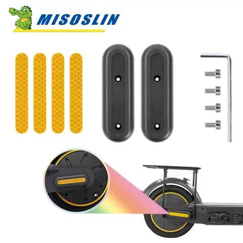 Ninebot Max G30 G30D 전동 스쿠터 뒷바퀴 허브 용 경고 커버 반사 스티커 나사 도구가있는 보호 쉘 케이스