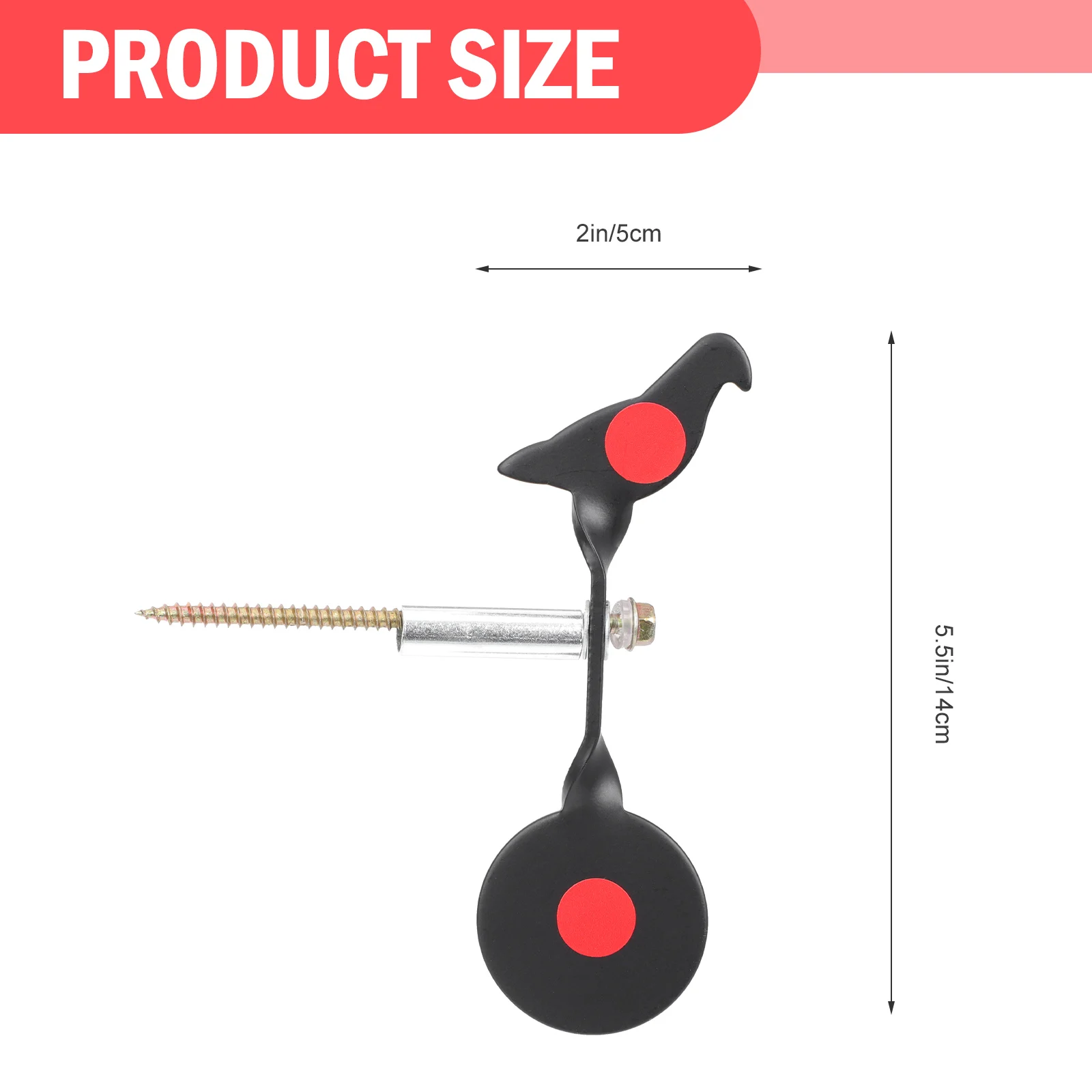 لعبة التدريب على الرماية مثبتة على شكل شجرة مصنوعة من خليط معدني للتعليق في الهواء الطلق، هدف محمول للنطاق والدقة #3