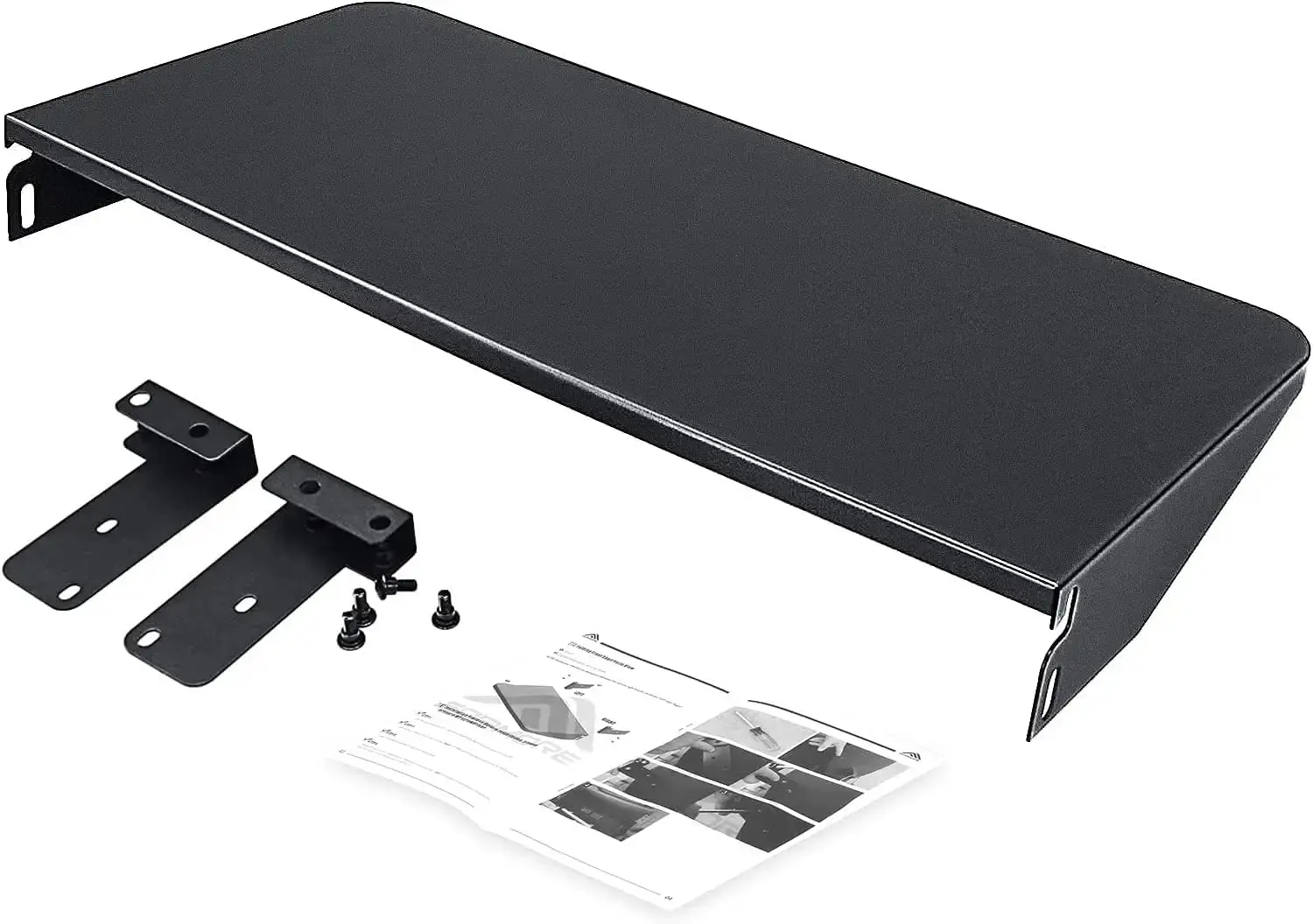 

Foldable Front Shelf for Pellet Grills 25x12 Inch, Heavy-Duty Steel Supports 60 LBS, Prep & Storage Station