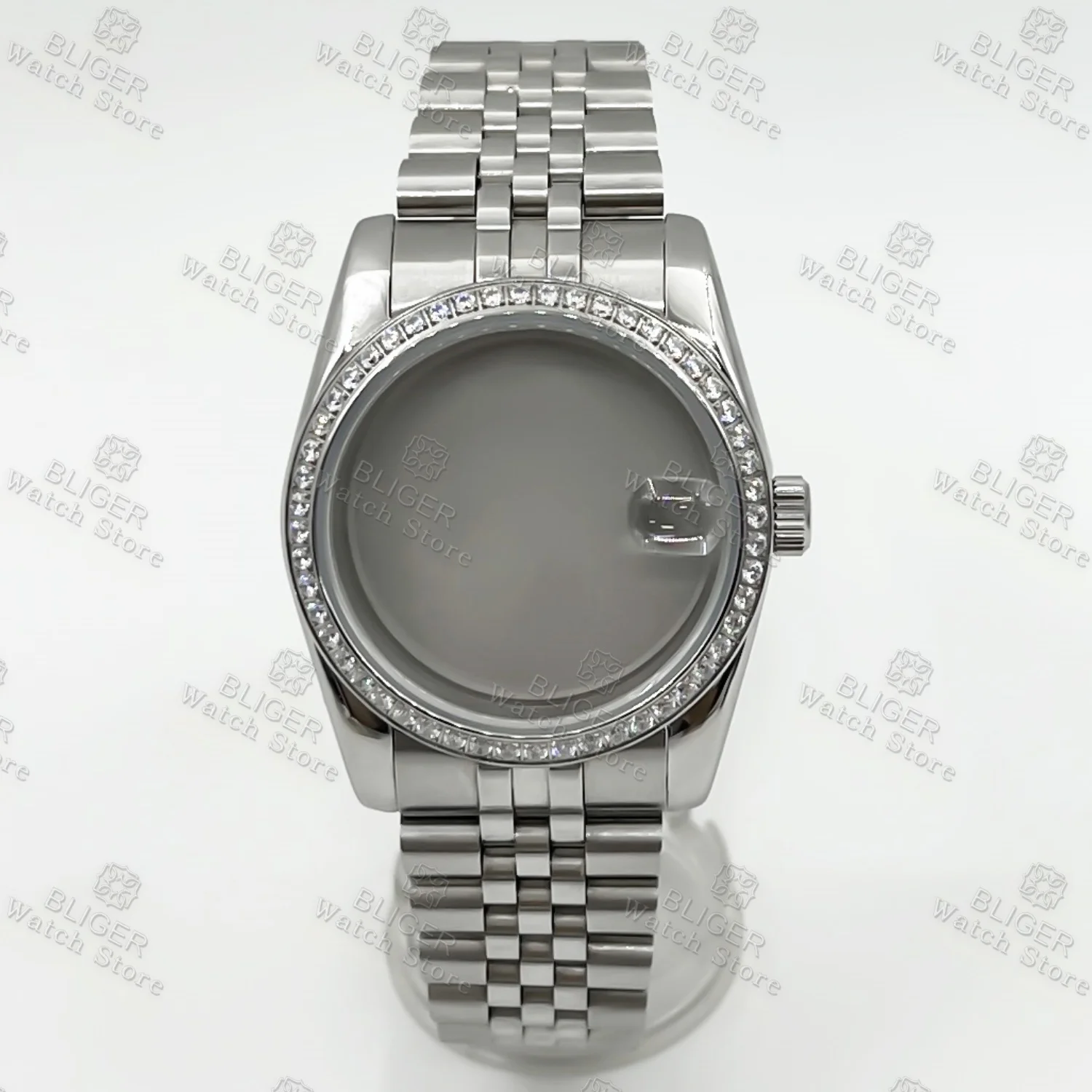 

36mm 39mm Polish Watchcase Diamond Bezel Sapphire Glass 10bar Fit NH34 NH35 NH36 ETA2824 PT5000 Movement Datejust Watch Parts
