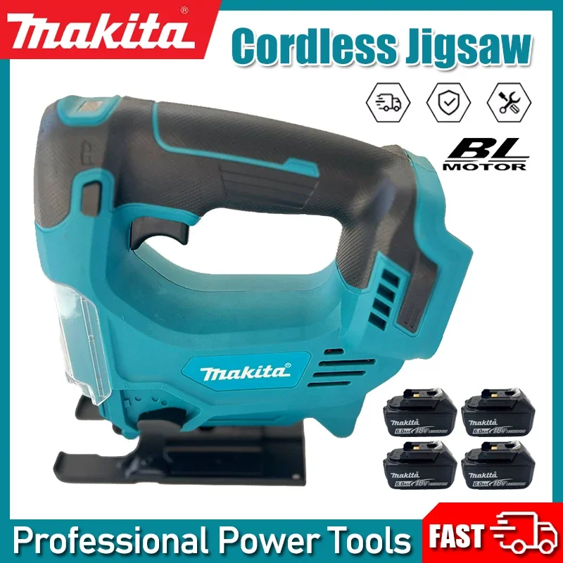 

Makita Woodworking Multi-Function Design Compatible Portable Cordless Jigsaw Electric Tool with 18V Battery